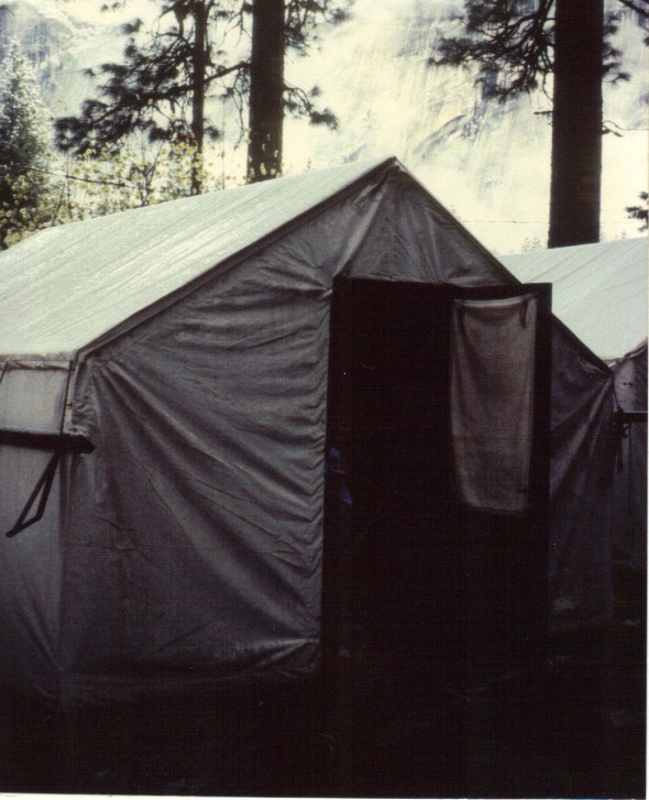 Our unheated tent cabin at Curry Village